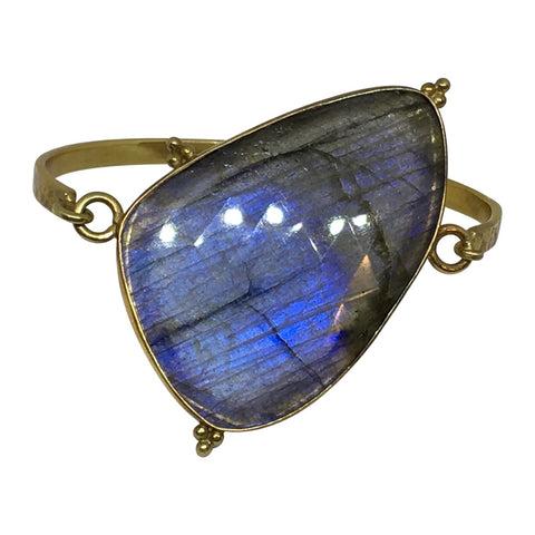 Labradorite slice bangle