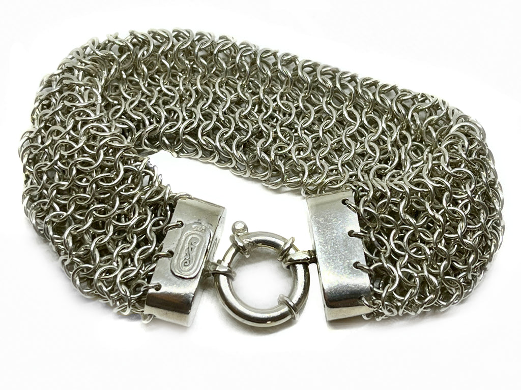 Sterling silver mesh bracelet